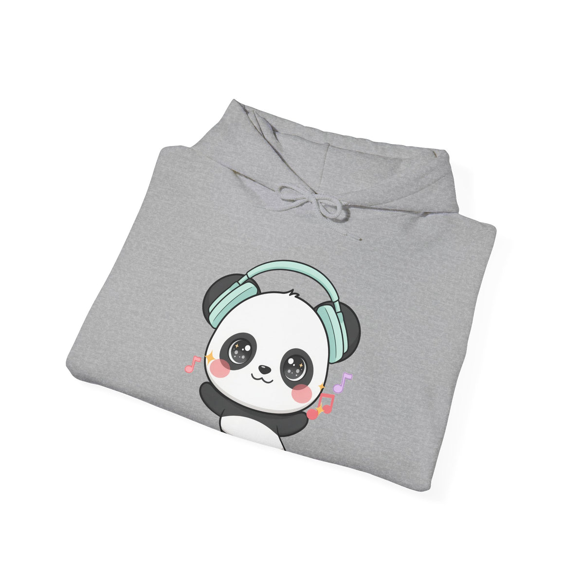 Kawaii Panda Hoodie, Cute Music Lover Sweatshirt