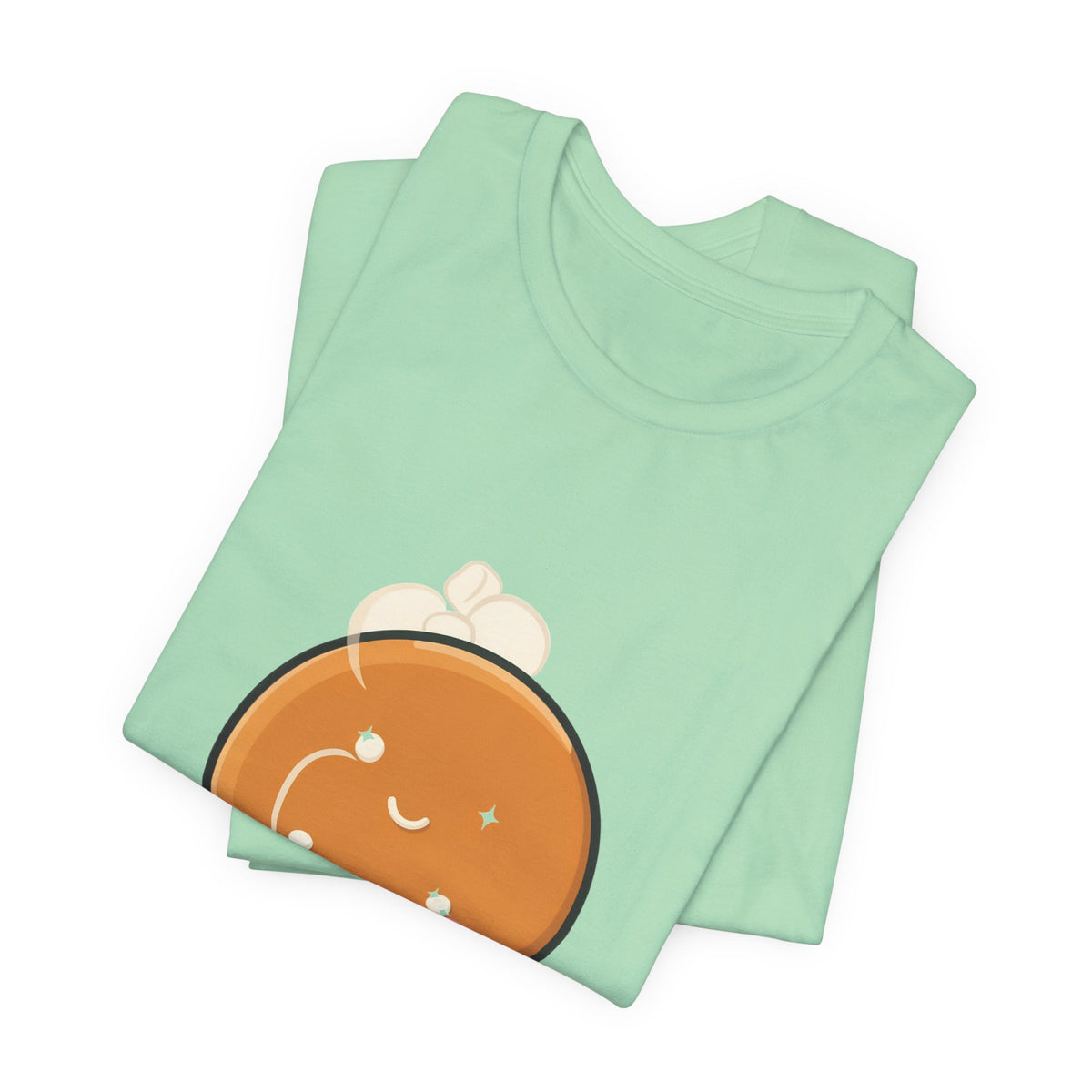 Kawaii Gingerbread Man T-Shirt for Cozy Cocoa Fans
