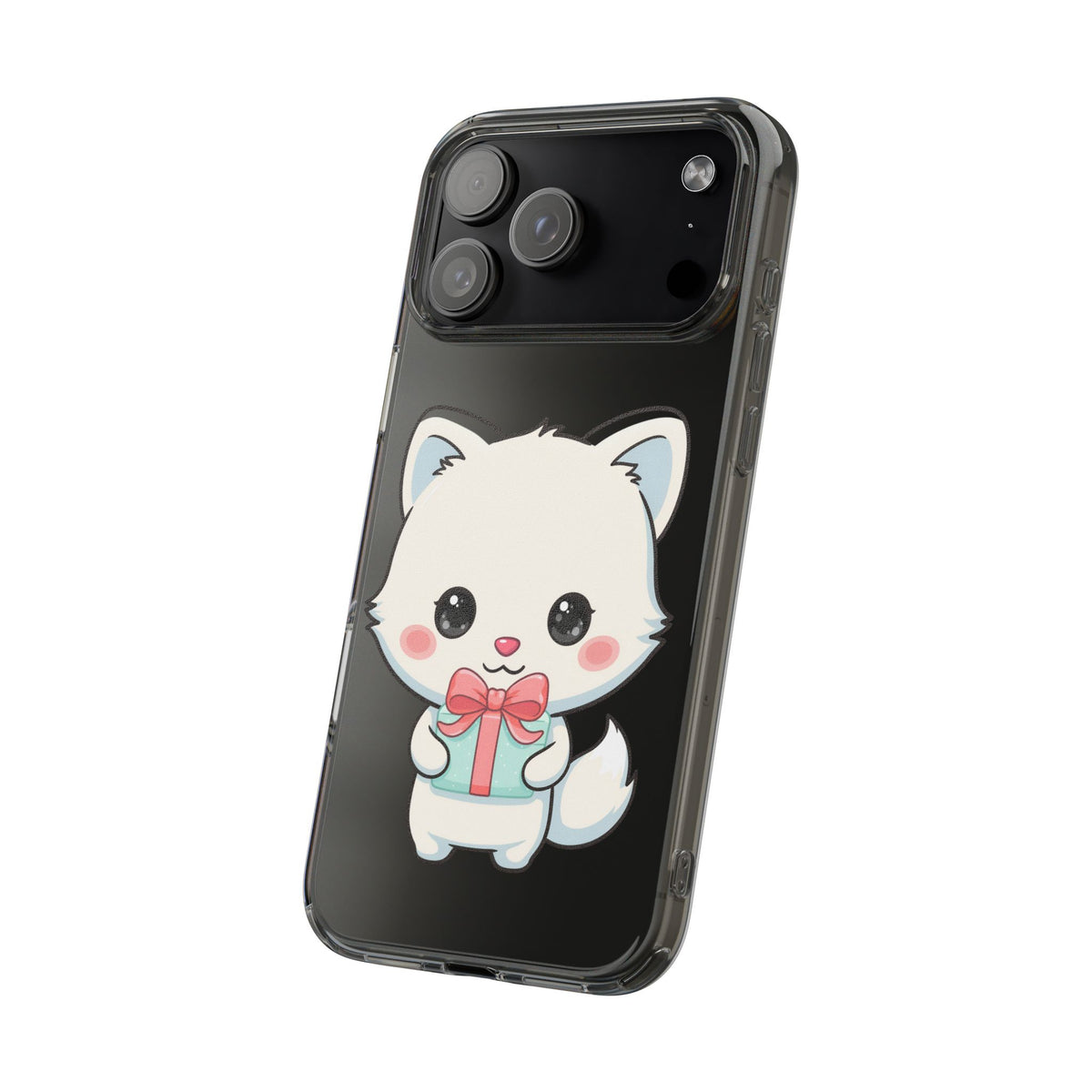 Kawaii Arctic Fox Phone Case with Gift