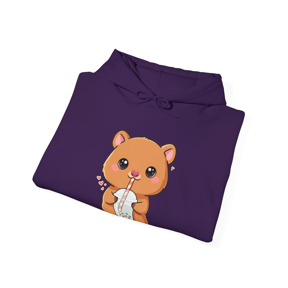 Kawaii Quokka Bubble Tea Hoodie, Cute Animal Sweatshirt