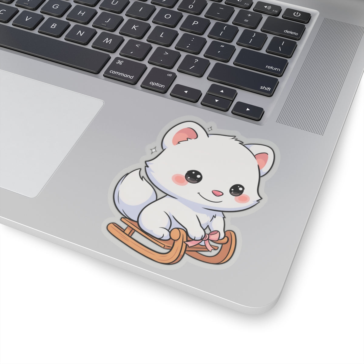 Kawaii Arctic Fox Sticker for Laptop and Journal