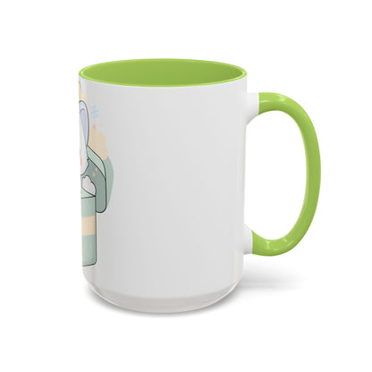 Kawaii Arctic Fox Mug, Cute Gift Box Accent Coffee Mug