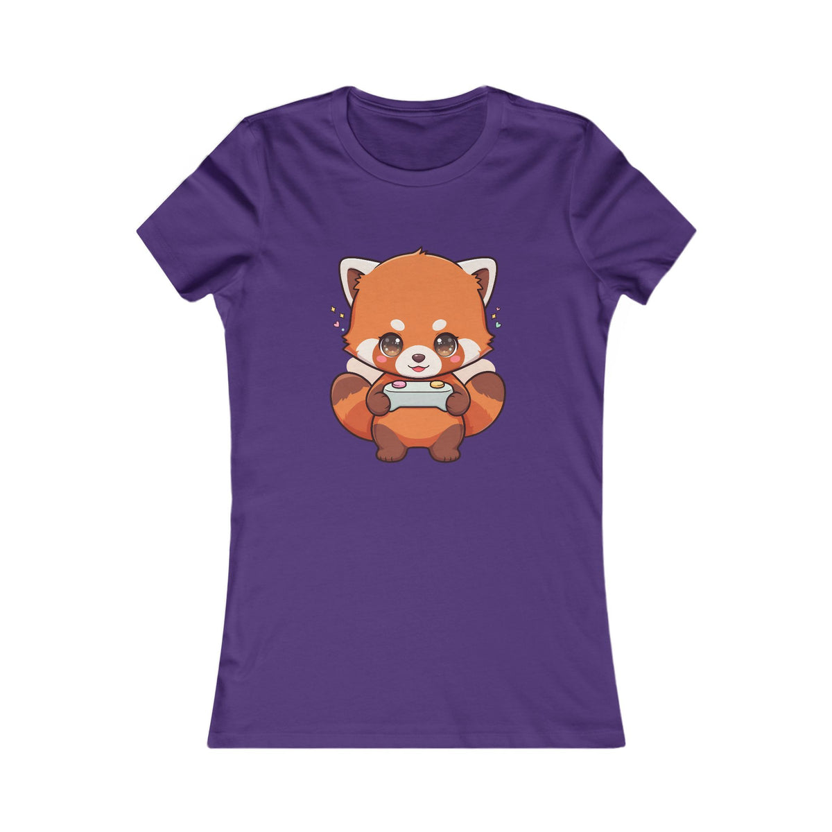Red Panda Gamer Women's Tee – Cute Kawaii Gaming Shirt