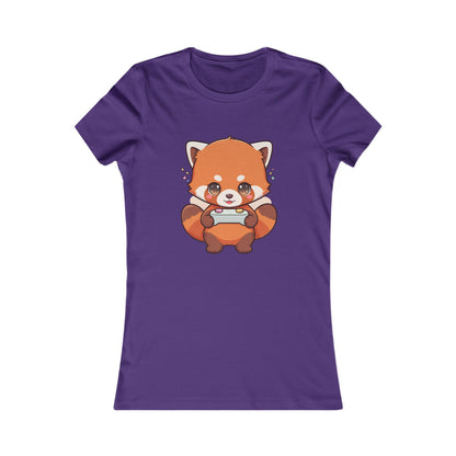 Red Panda Gamer Women's Tee – Cute Kawaii Gaming Shirt