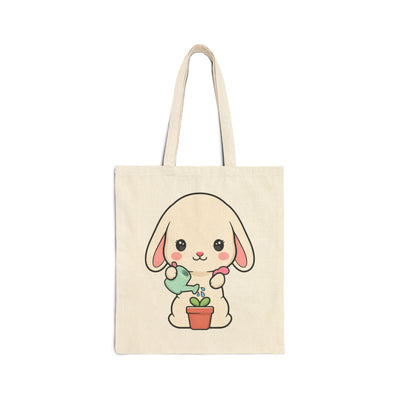 Kawaii Bunny Tote Bag for Plant Lovers