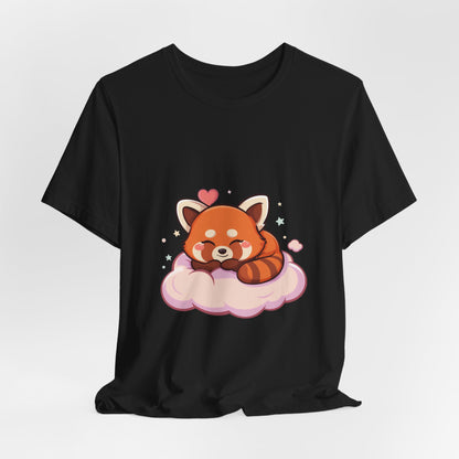 Kawaii Red Panda T-Shirt, Cute Sleeping Animal Tee