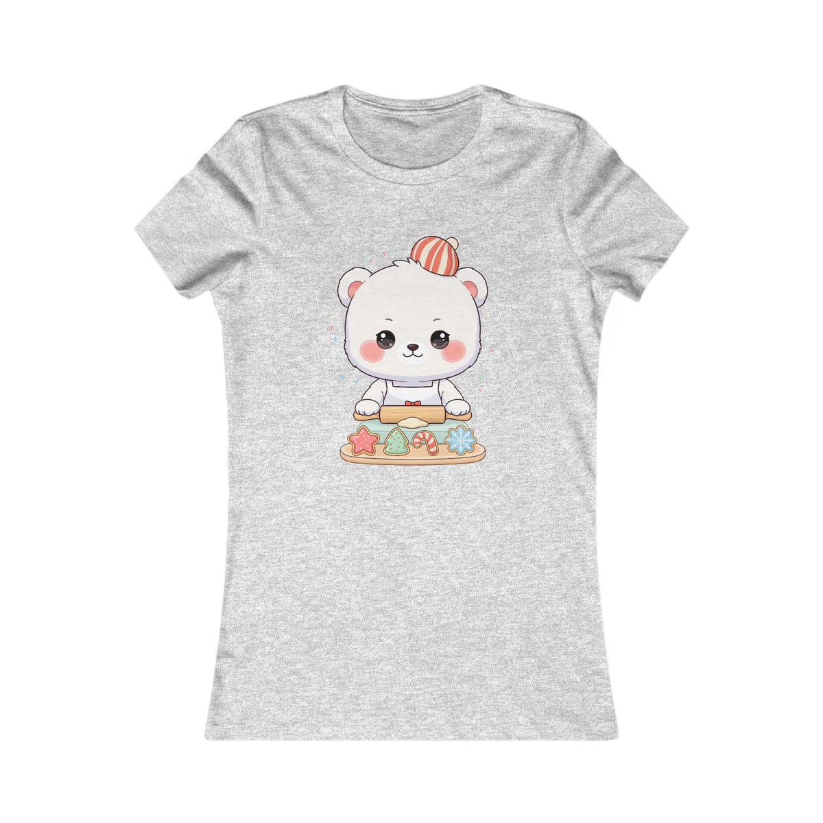 Christmas Polar Bear Tee for Kawaii Holiday Fans