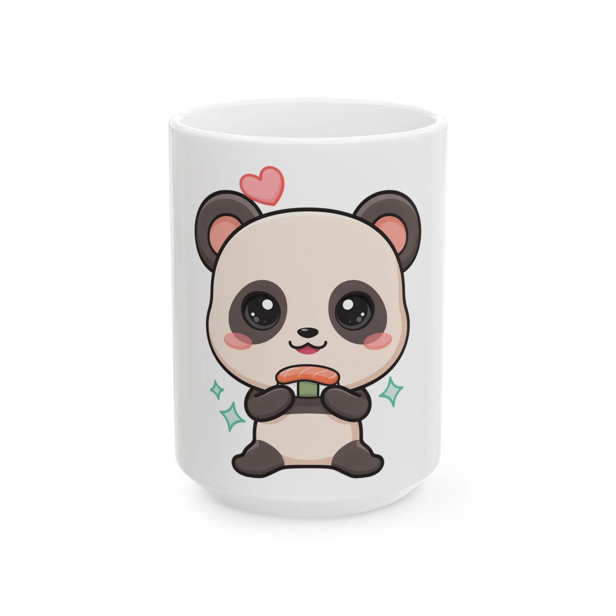 Kawaii Panda Sushi Mug, Cute Chibi Animal Gift