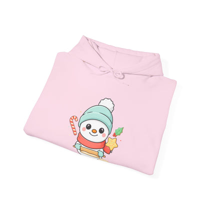 Christmas Snowman Hoodie for Cozy Cookie-Baking Cheer