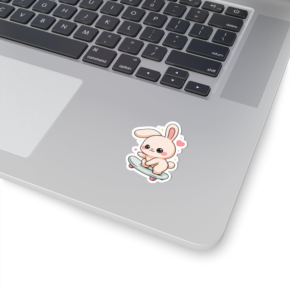 Kawaii Bunny Skateboard Sticker for Laptop and Journal