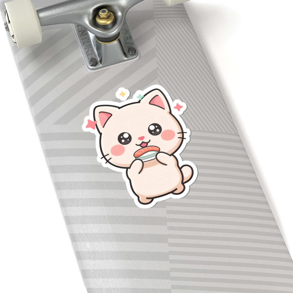 Kawaii Sushi Cat Sticker for Laptop and Journal
