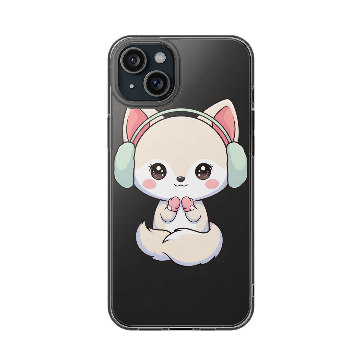 Kawaii Arctic Fox Phone Case – Cozy Winter Cutie