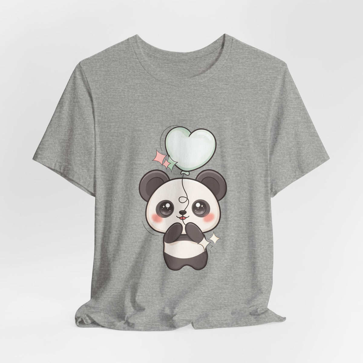 Kawaii Panda T-Shirt with Floating Balloon