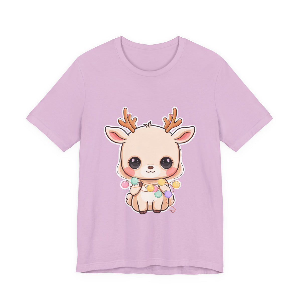 Kawaii Reindeer T-Shirt for Cozy Holiday Errands