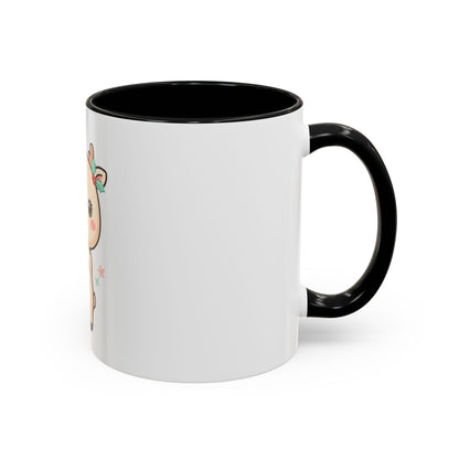 Kawaii Reindeer Christmas Accent Coffee Mug