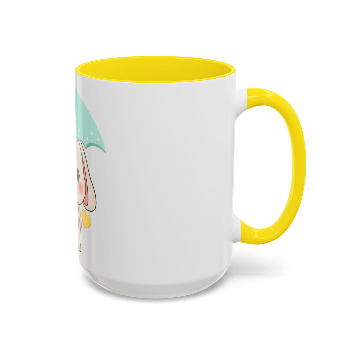 Kawaii Bunny Accent Coffee Mug for a Cheerful Desk