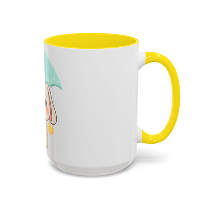 Kawaii Bunny Accent Coffee Mug for a Cheerful Desk