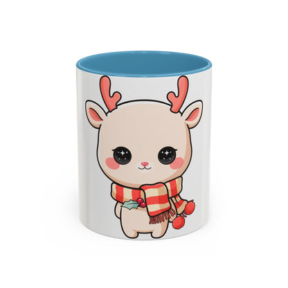 Kawaii Reindeer Christmas Mug for Holiday Fans