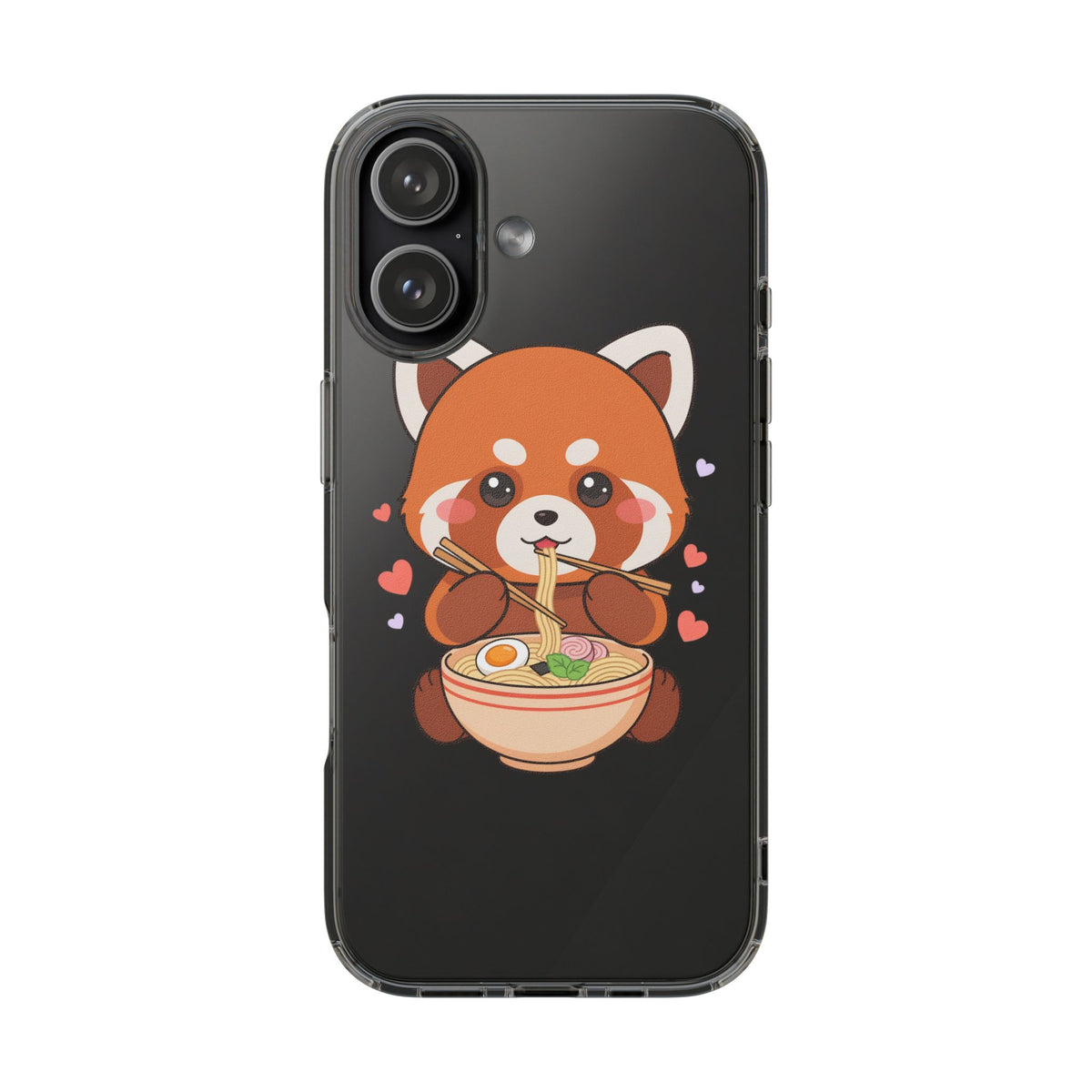 Red Panda Ramen Phone Case – Kawaii Food Lover Gift