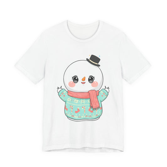 Cute Snowman Christmas T-Shirt for Holiday Cheer