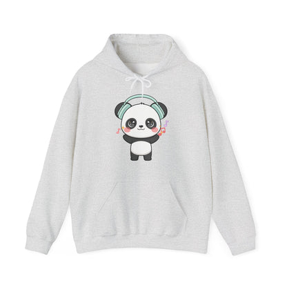 Kawaii Panda Hoodie, Cute Music Lover Sweatshirt