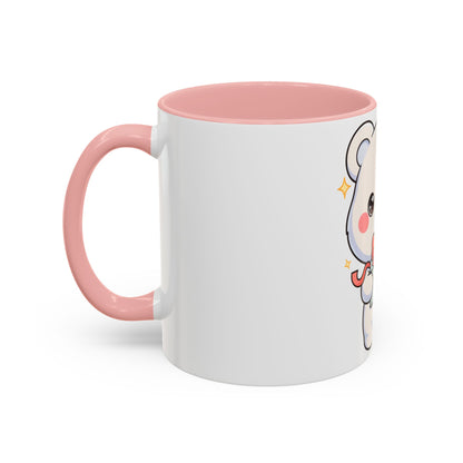 Kawaii Polar Bear Mug, Cute Gift Accent Coffee Mug