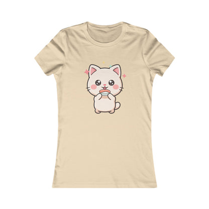 Kawaii Cat Sushi Women's Tee for Cute Casual Outfits