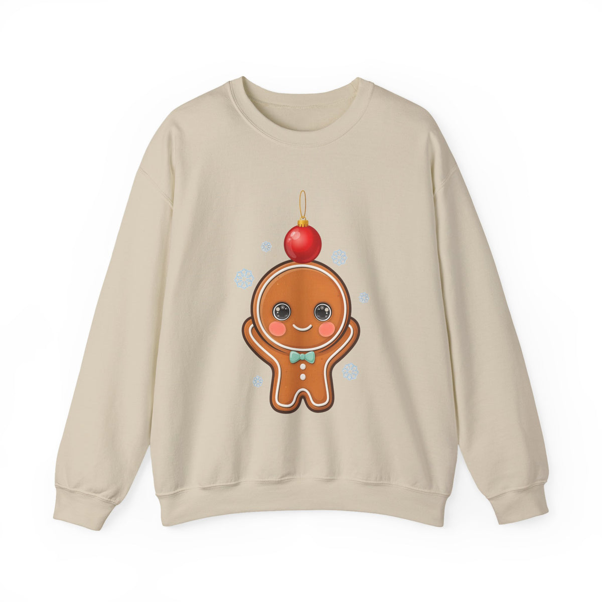 Gingerbread Christmas Sweatshirt, Cute Holiday Crewneck