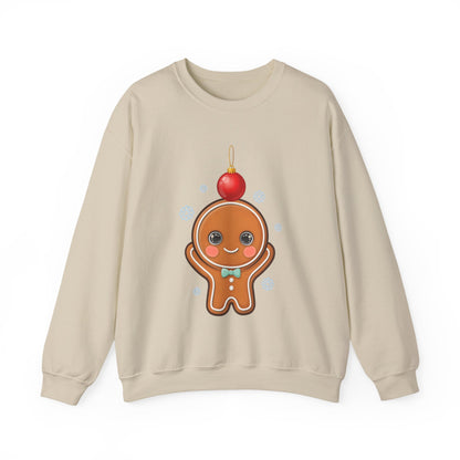 Gingerbread Christmas Sweatshirt, Cute Holiday Crewneck