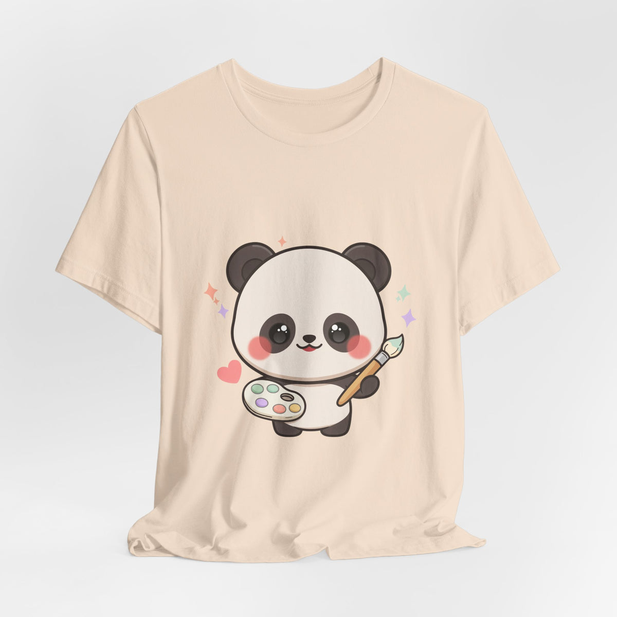 Kawaii Panda Artist T-Shirt for Creative Panda Fans