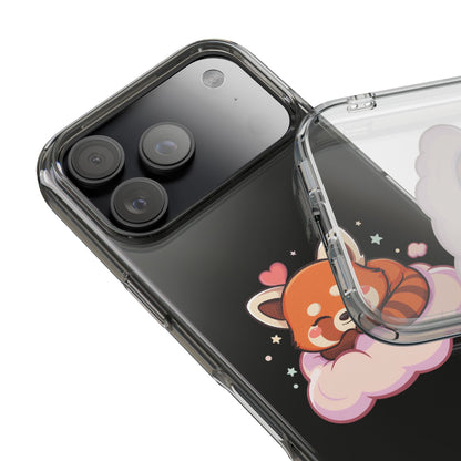 Cute Red Panda Phone Case, Dreamy Kawaii Cloud Art