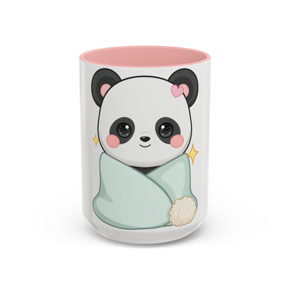 Kawaii Panda Accent Coffee Mug for Cozy Moments