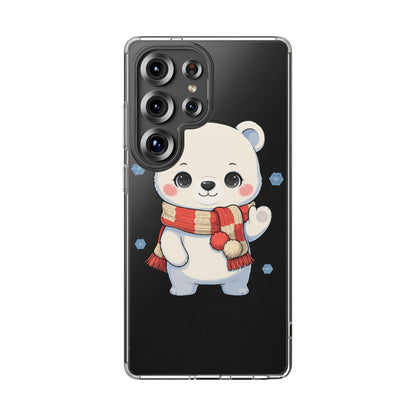 Kawaii Polar Bear Phone Case – Cozy Christmas Cub