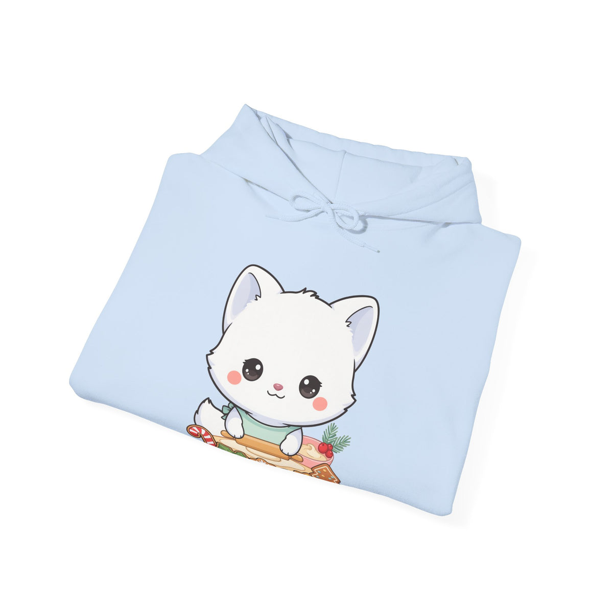 Christmas Fox Baking Hoodie, Kawaii Cookie Baker Sweatshirt