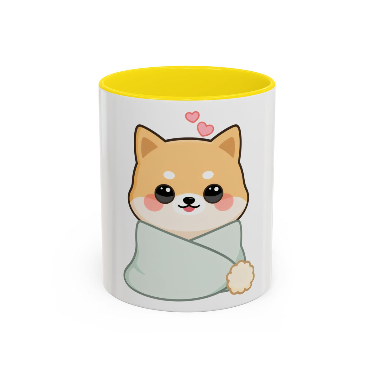 Kawaii Shiba Inu Accent Coffee Mug for Cozy Moments