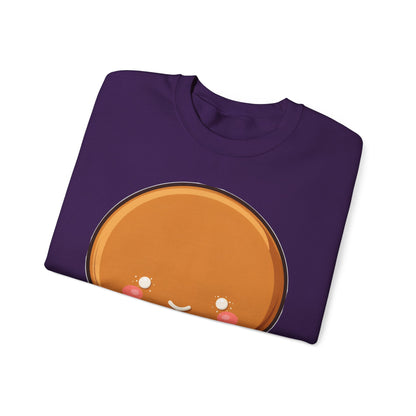 Gingerbread Man Sweatshirt, Cute Kawaii Christmas Crewneck