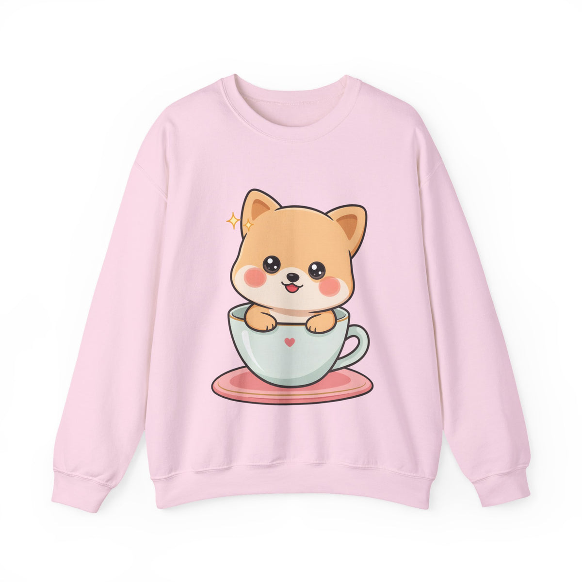 Kawaii Shiba Inu Sweatshirt, Cute Puppy Crewneck