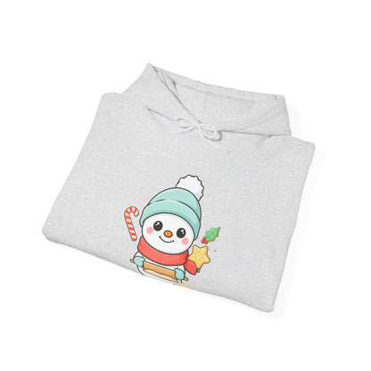 Christmas Snowman Hoodie for Cozy Cookie-Baking Cheer