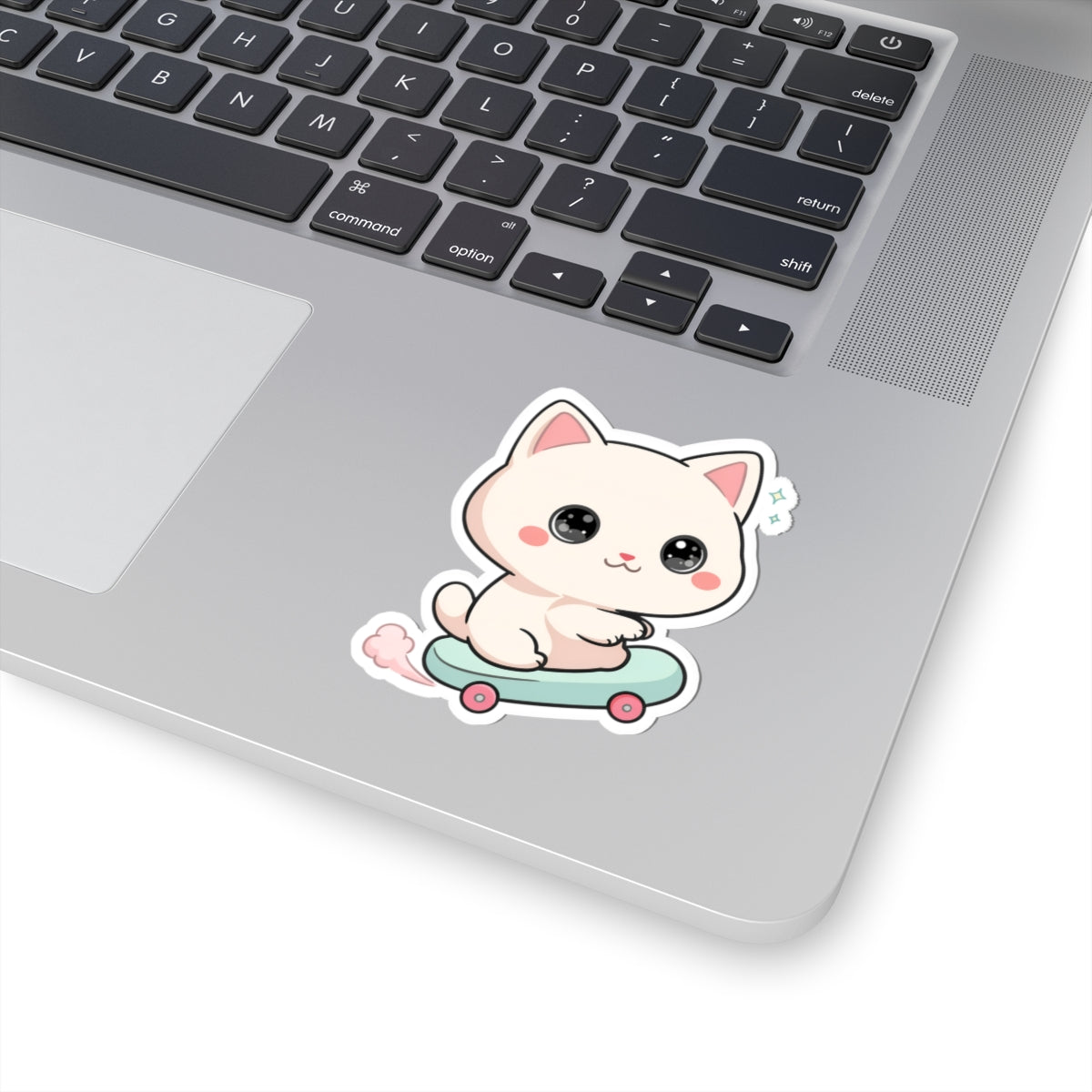Kawaii Cat Skateboard Sticker for Cat Lovers