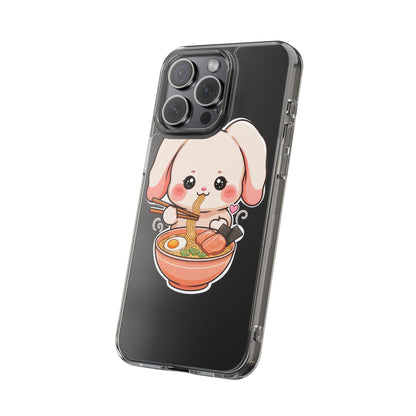 Kawaii Ramen Bunny Clear Impact-Resistant Case
