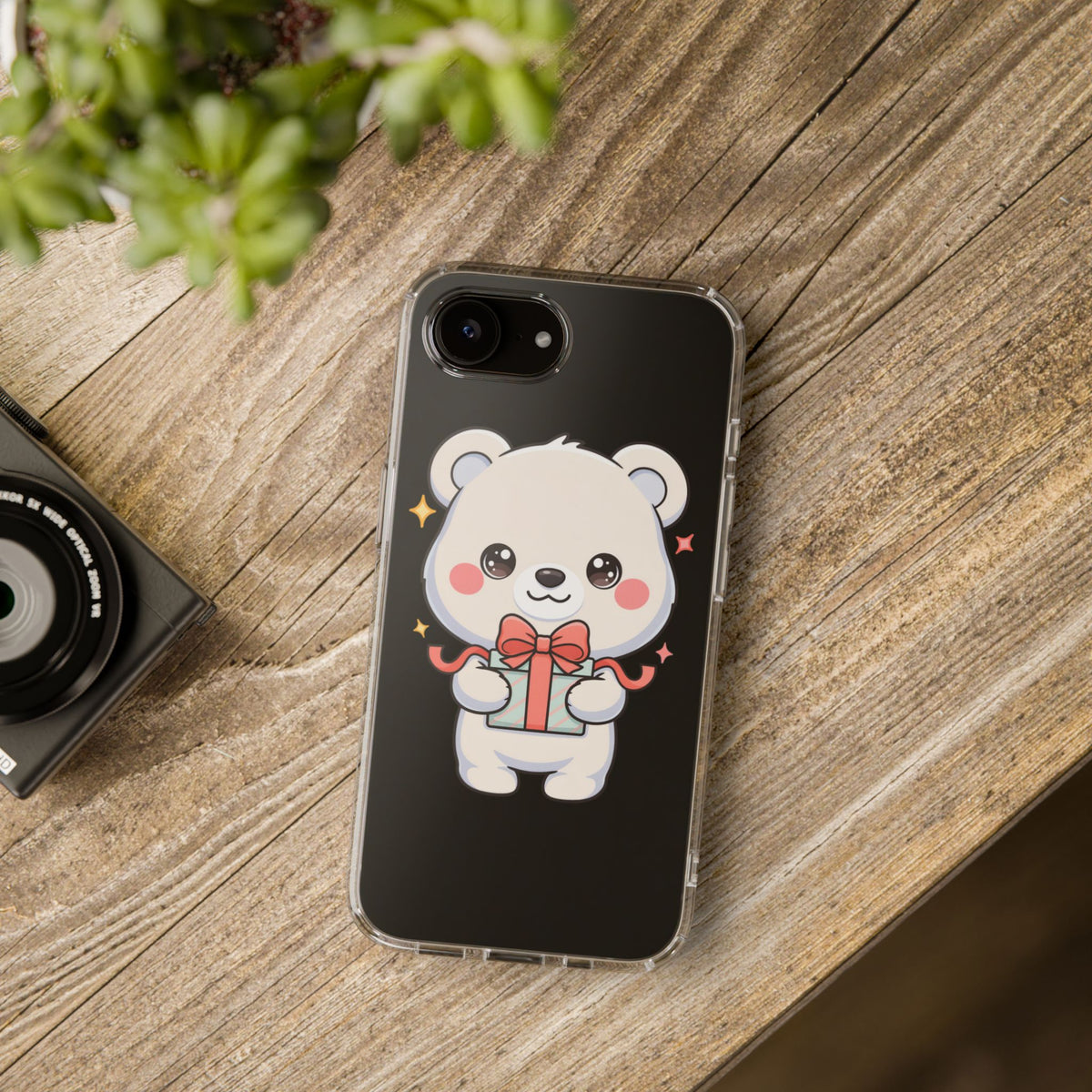 Kawaii Polar Bear Gift Phone Case for Holiday Gifting