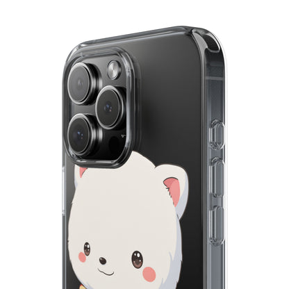 Kawaii Arctic Fox Phone Case, Cozy Christmas Scarf