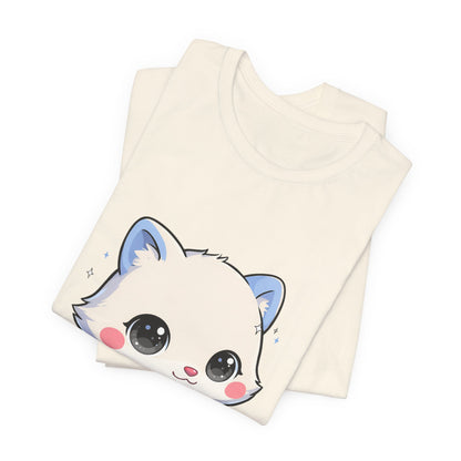 Kawaii Arctic Fox T-Shirt for Winter Gift Giving