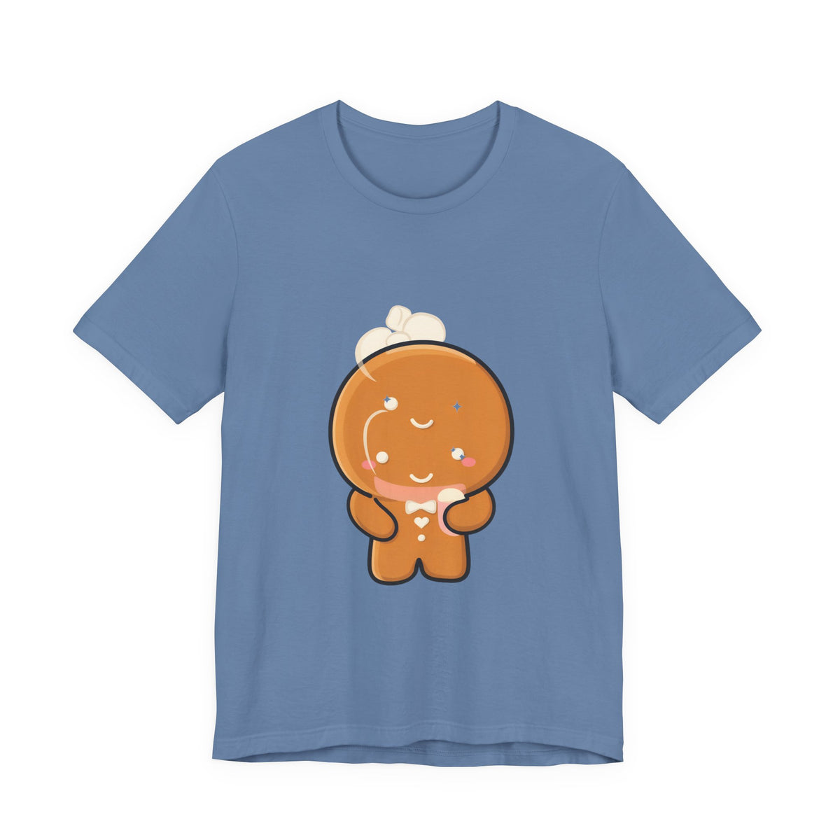 Kawaii Gingerbread Man T-Shirt for Cozy Cocoa Fans