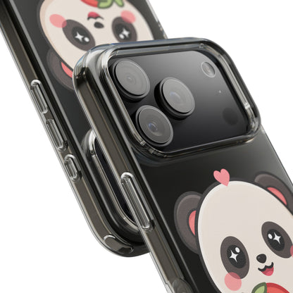 Kawaii Panda Phone Case, Sweet Strawberry Gift