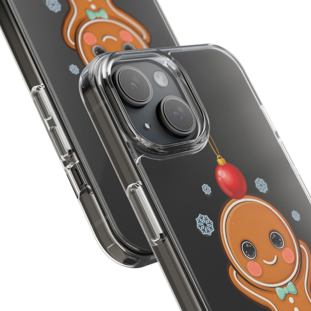 Christmas Gingerbread Phone Case, Cute Kawaii Holiday Gift