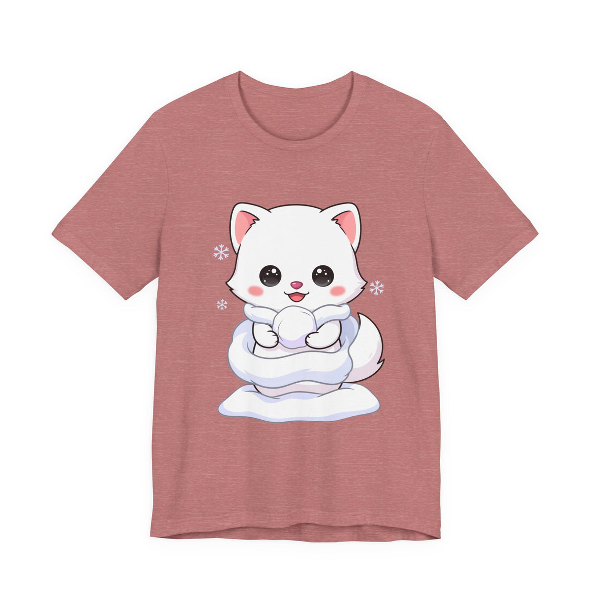 Kawaii Arctic Fox T-Shirt for Cute Winter Style