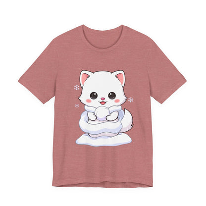 Kawaii Arctic Fox T-Shirt for Cute Winter Style