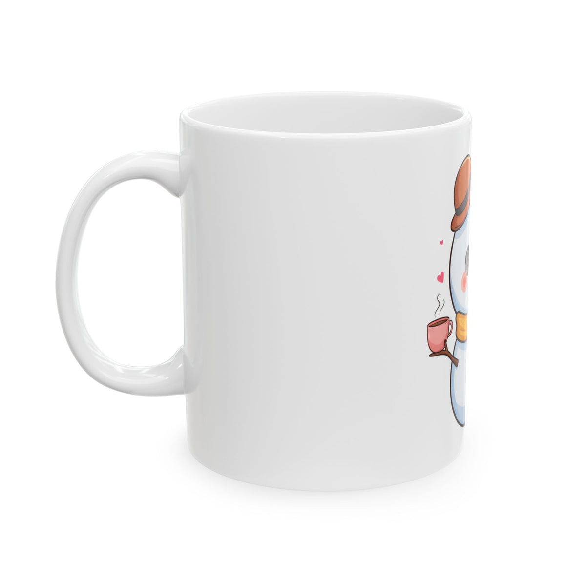 Cute Snowman Ceramic Mug for Cozy Winter Sips