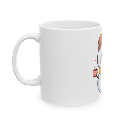 Cute Snowman Ceramic Mug for Cozy Winter Sips